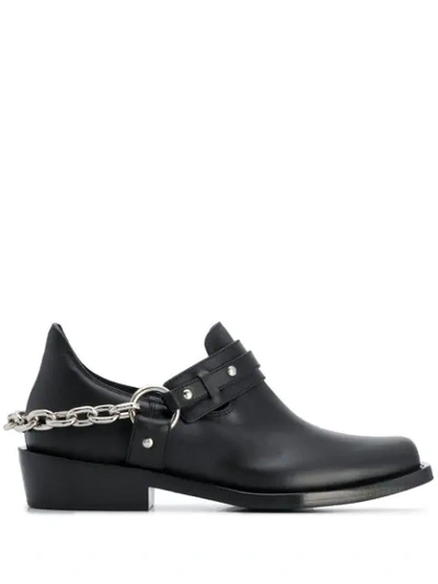 Shop Paco Rabanne Chain Detail Boots In Black