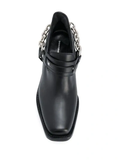 Shop Rabanne Chain Detail Boots In Black
