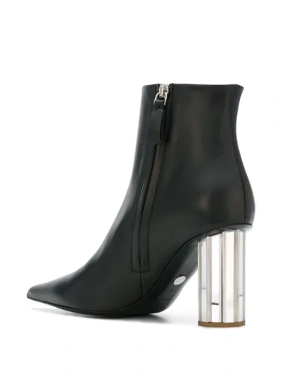 Shop Proenza Schouler Metallic Heel Boots In Black