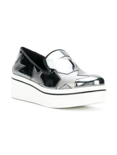 Shop Stella Mccartney Indium Star Binx Sneakers - Metallic