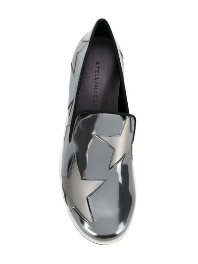 Shop Stella Mccartney Indium Star Binx Sneakers - Metallic