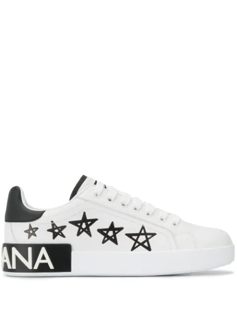 dolce and gabbana logo print sneakers