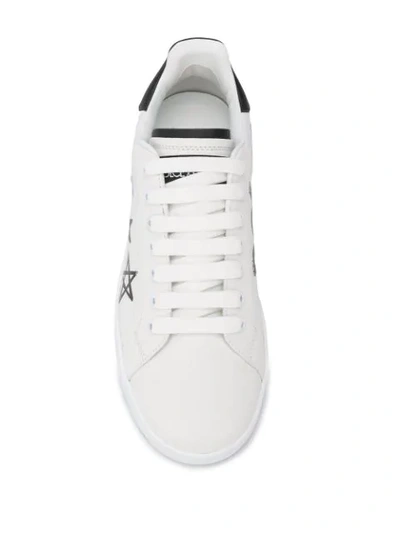 Shop Dolce & Gabbana Portofino Star Print Sneakers In White