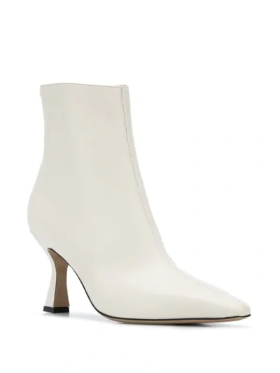 Shop Leqarant Ankle Boots In White
