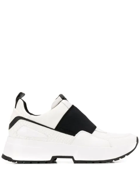 michael kors cosmo leather sneaker boot