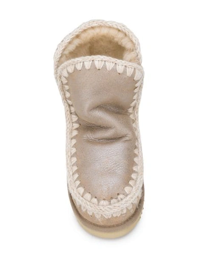 Shop Mou Eskimo 18 Boots In Neutrals