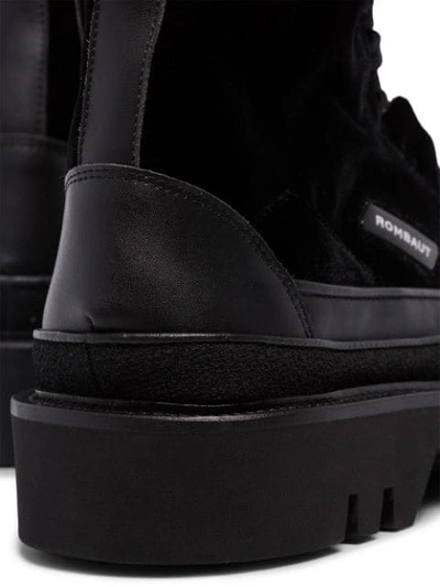 Shop Rombaut Protect Hybrid Velvet Boots In Black