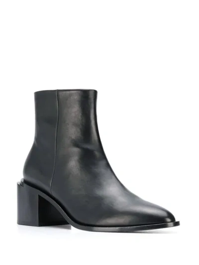 CLERGERIE XENIA BLOCK HEEL ANKLE BOOTS - 黑色