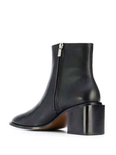 CLERGERIE XENIA BLOCK HEEL ANKLE BOOTS - 黑色