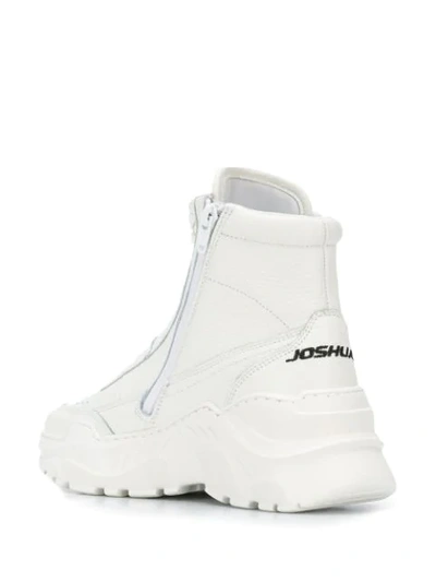 Shop Joshua Sanders Hi-top Donna Sneakers In White