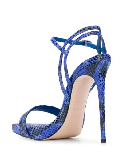 Shop Le Silla Embossed Gwen Sandals In Blue