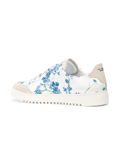 Shop Off-white Floral Print Sneakers In White