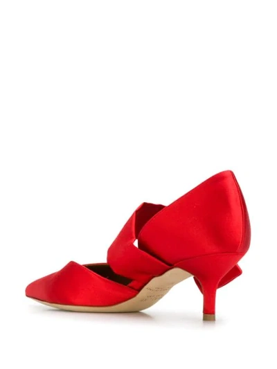 Shop Malone Souliers Maite Crystal-buckle Mules In Red