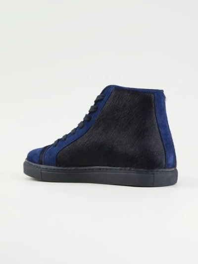 Shop Thakoon Addition Panelled Hi-top Sneakers In Blue