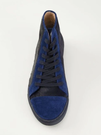 Shop Thakoon Addition Panelled Hi-top Sneakers In Blue