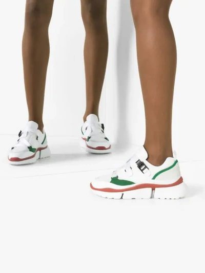 Shop Chloé Sonnie Low-top Sneakers In White