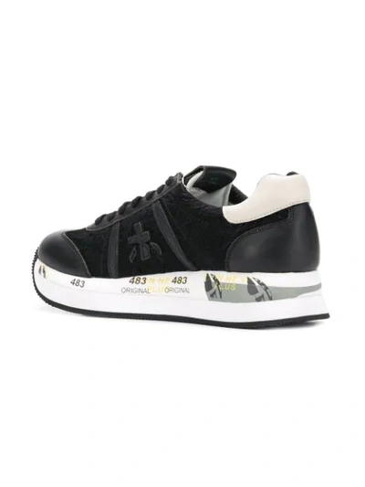 Shop Premiata White Premiata 'conny' Sneakers - Black