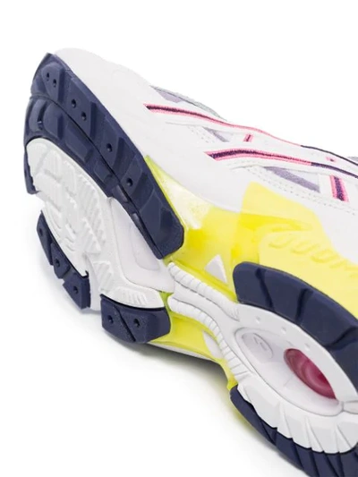 Shop Asics Gel Kayano 5 Sneakers In White Purple Matte