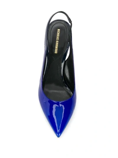 Shop Nicholas Kirkwood Mia Sling Pumps In Blue