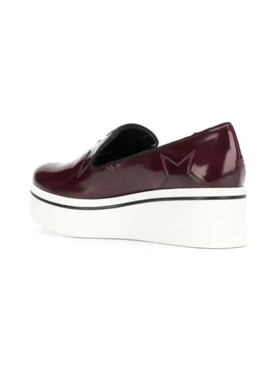 Shop Stella Mccartney Slip-on Loafers - Red