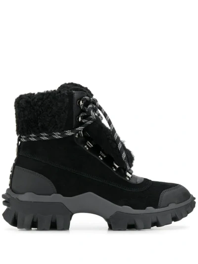 Shop Moncler Helis Hiking Boots In Black