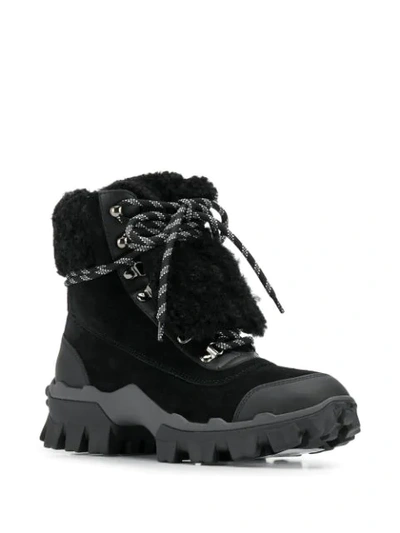 Shop Moncler Helis Hiking Boots In Black