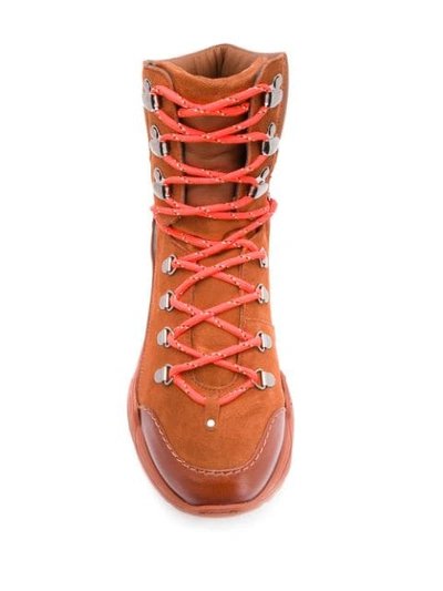 Shop Dorothee Schumacher Urban Explorer Trek Boots In Brown