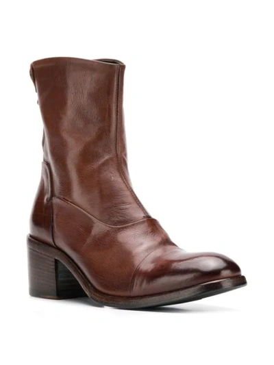 Shop Alberto Fasciani Maya Heeled Ankle Boots In Brown