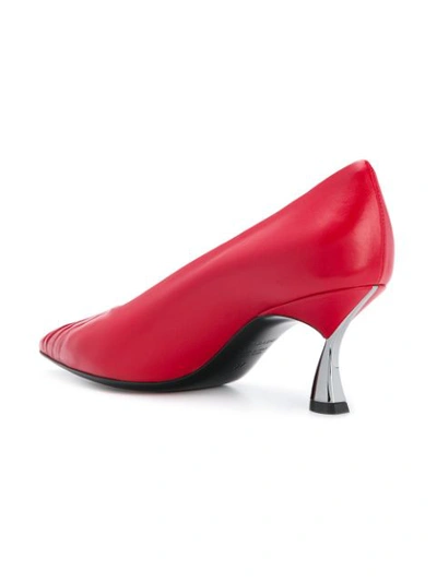 Shop Casadei Pointed Toe Pumps - Red