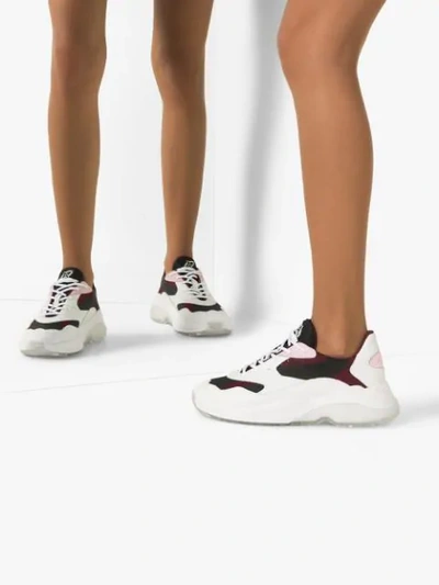 Shop Axel Arigato Swipe Runner Sneakers In White