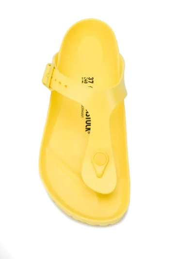 Shop Birkenstock Gizeh Slip-on Sandals In Yellow