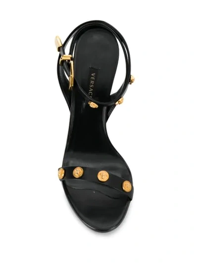 Shop Versace Medusa Stud Iconic Sandals In K41t