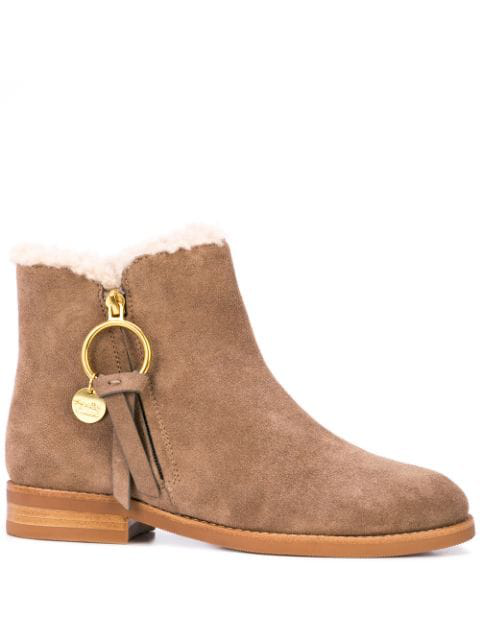 see by chloe louise flat boots