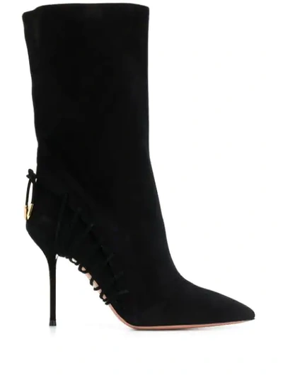 100MM LACE-UP DETAIL BOOTS