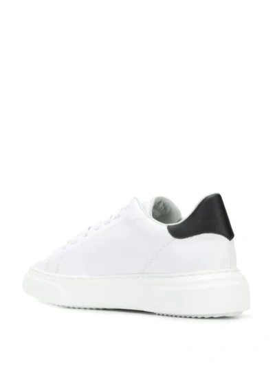 Shop Philippe Model Two Tone Low Top Sneakers In White