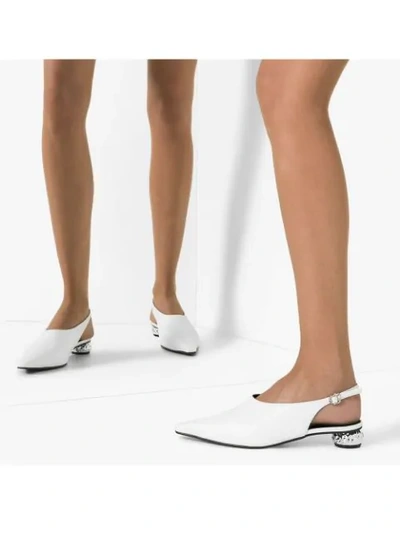Shop Yuul Yie Lina 30mm Slingback Pumps In White