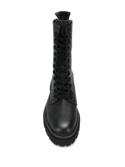Shop Kennel & Schmenger Lace-up Front Boots In Black
