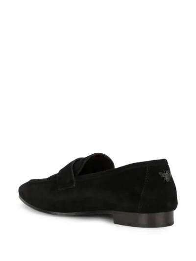 Shop Bougeotte Classic Smooth Loafers In Black