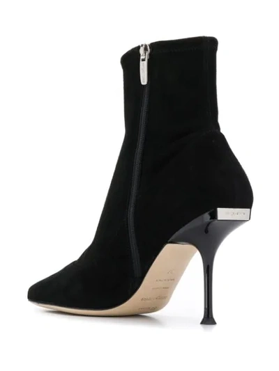 Shop Sergio Rossi Ankle Sock Boots In 1000 Nero