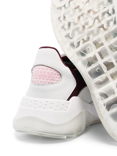 Shop Axel Arigato Mesh Upper Sneakers In White