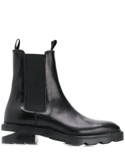 Shop Alexander Wang Elasticated Side Panel Boots In Black