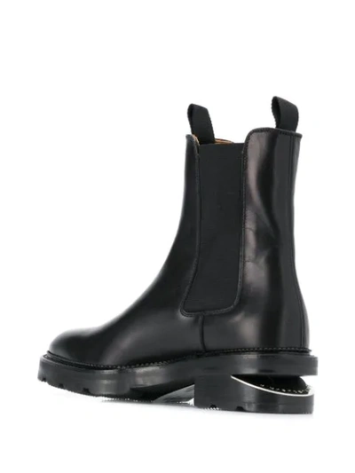 ALEXANDER WANG ELASTICATED SIDE PANEL BOOTS - 黑色