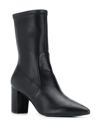 Shop Stuart Weitzman Classic Ankle Boots In Black