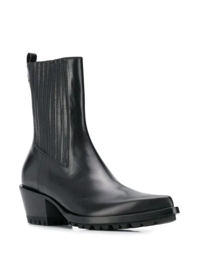 Shop Ermanno Scervino Western Boots In Black