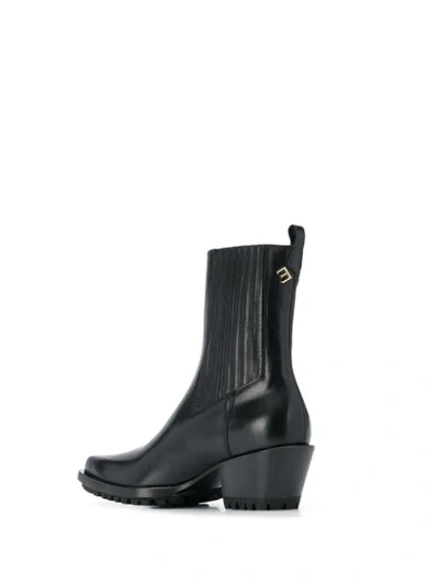Shop Ermanno Scervino Western Boots In Black