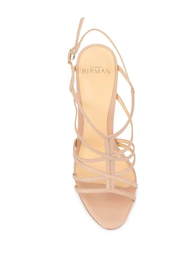 Shop Alexandre Birman Sirena 100 Sandals In Neutrals