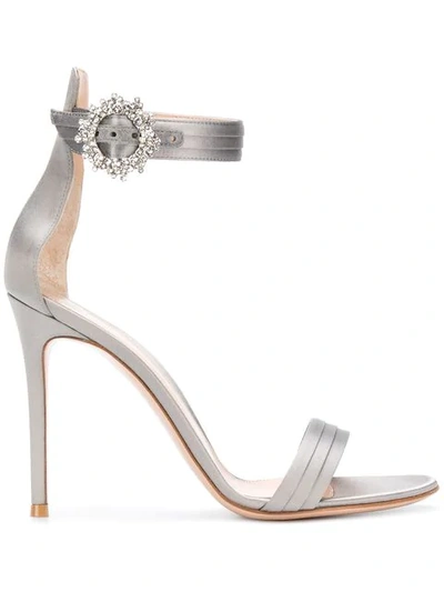 Shop Gianvito Rossi Portofino Sandals - Grey