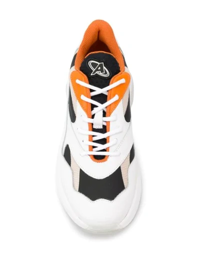 AXEL ARIGATO COLOUR BLOCK SNEAKERS - 白色