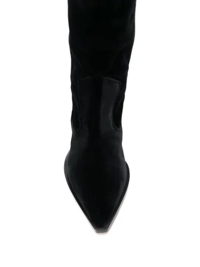 Shop Gia Couture Quarz Boots In Black