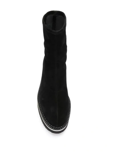 Shop Clergerie Berta Platform Ankle Boots In Black